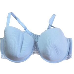 ⭐️Elegant Light Blue Lace Trim Bra